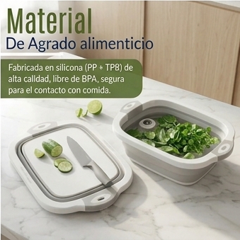 FoldChef™ | Tabla de Picar Plegable 3 en 1