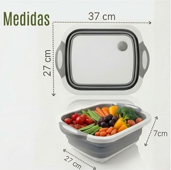 FoldChef™ | Tabla de Picar Plegable 3 en 1