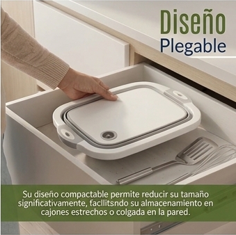 FoldChef™ | Tabla de Picar Plegable 3 en 1