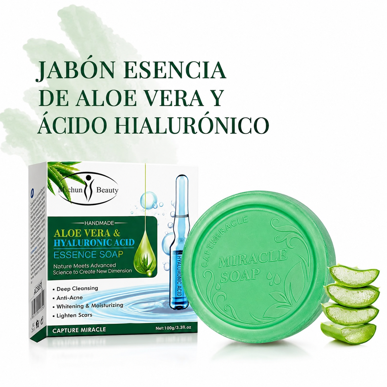 Jabón De Aloe Vera Y Ácido Hialuónico™