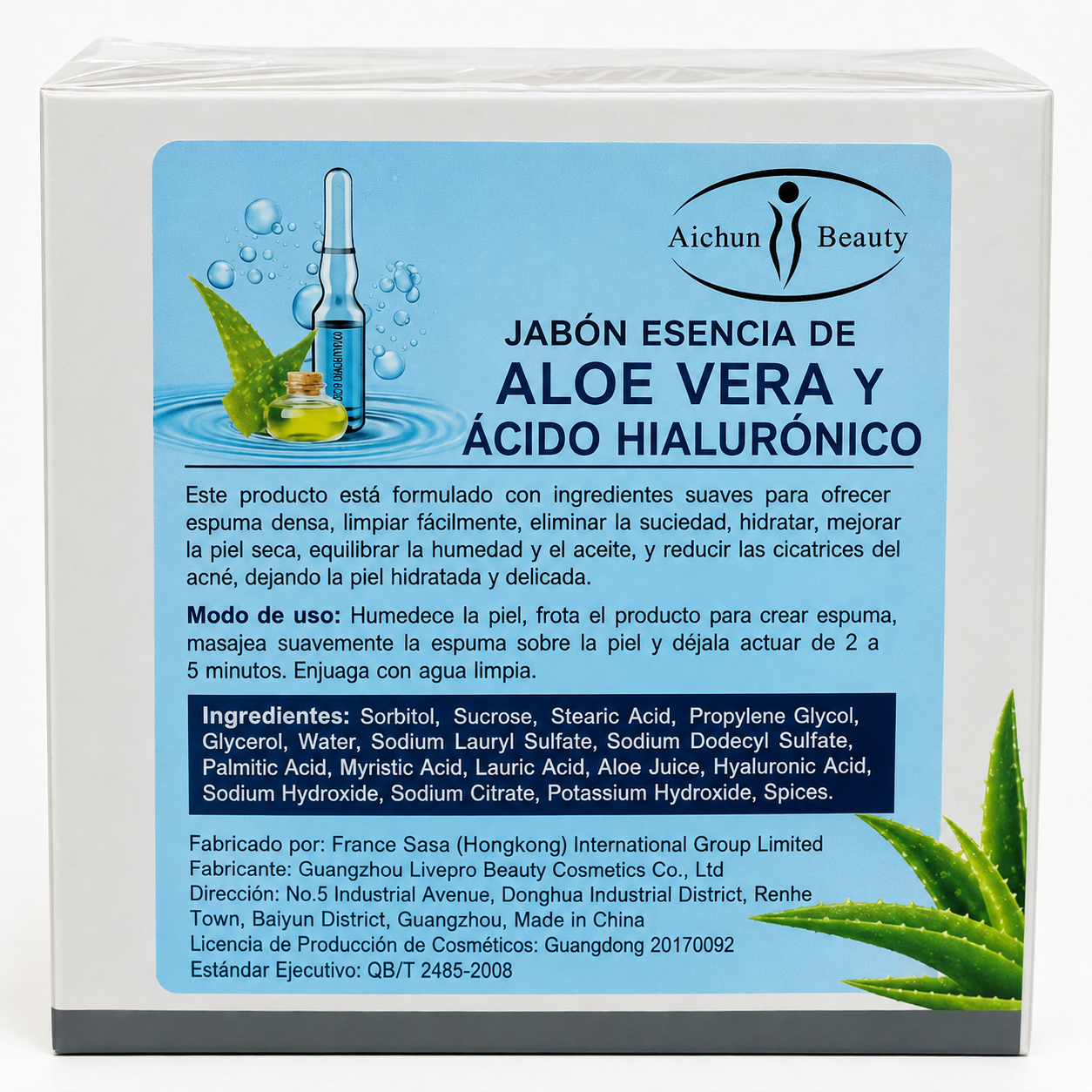 Jabón De Aloe Vera Y Ácido Hialuónico™
