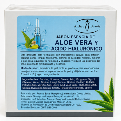 Jabón De Aloe Vera Y Ácido Hialuónico™